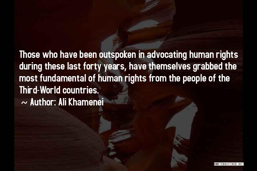 Fundamental Human Rights Quotes By Ali Khamenei