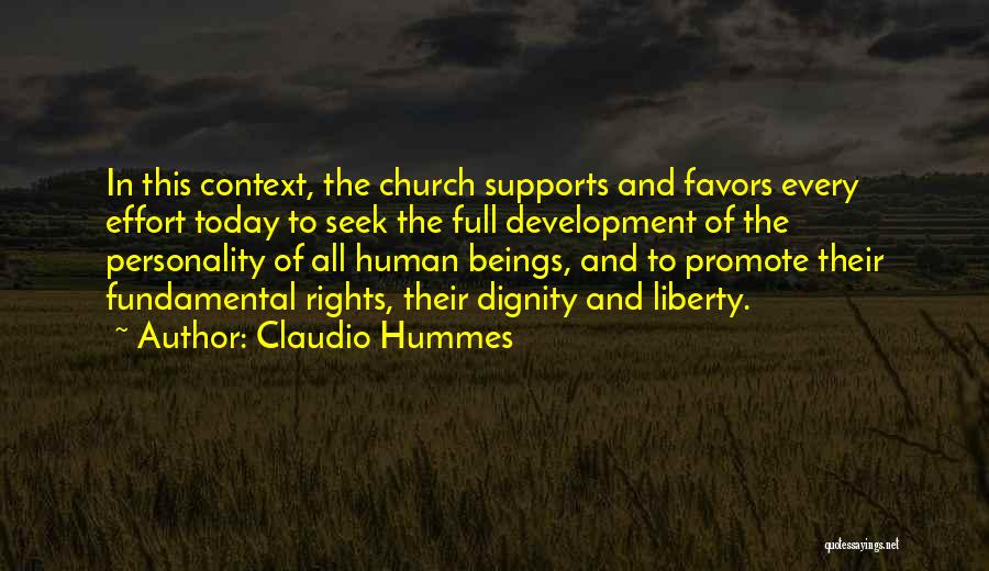 Fundamental Human Rights Quotes By Claudio Hummes