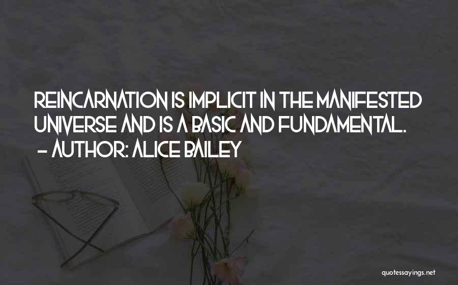 Fundamental Quotes By Alice Bailey