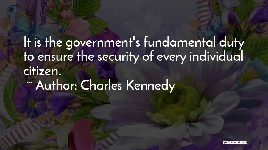 Fundamental Quotes By Charles Kennedy