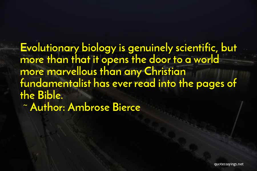 Fundamentalist Christian Quotes By Ambrose Bierce