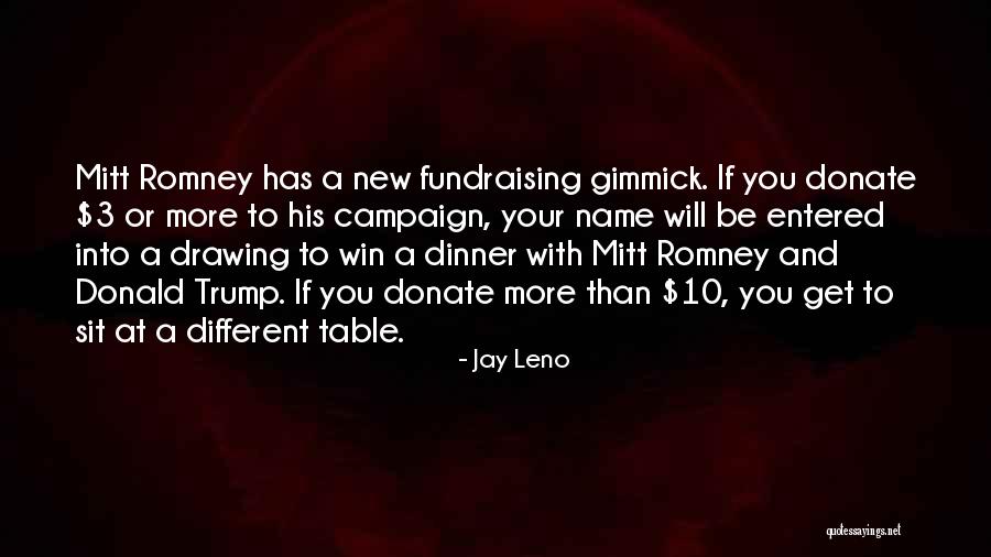 Fundraising Campaign Quotes By Jay Leno