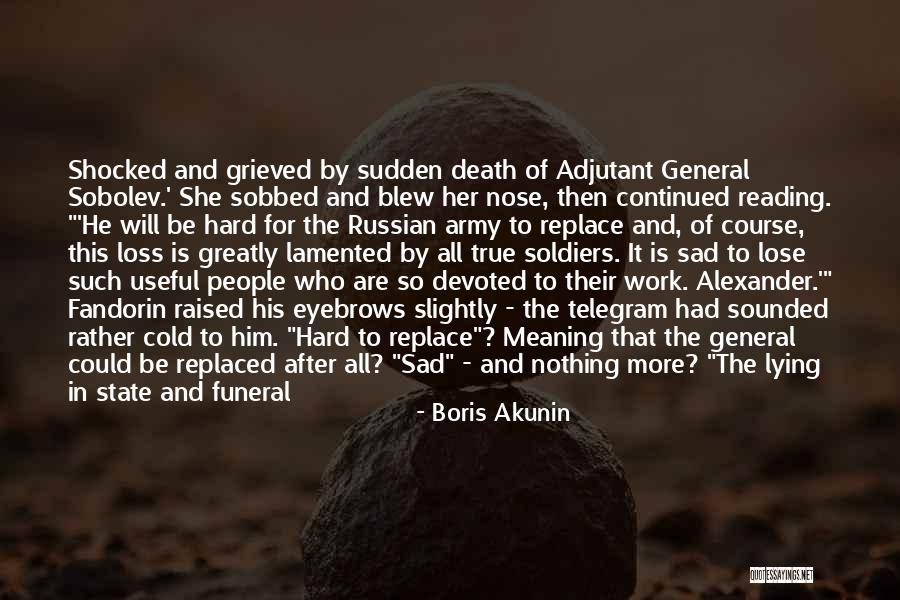 Funeral Lose Quotes By Boris Akunin Funeral Lose Quotes By Boris Akunin