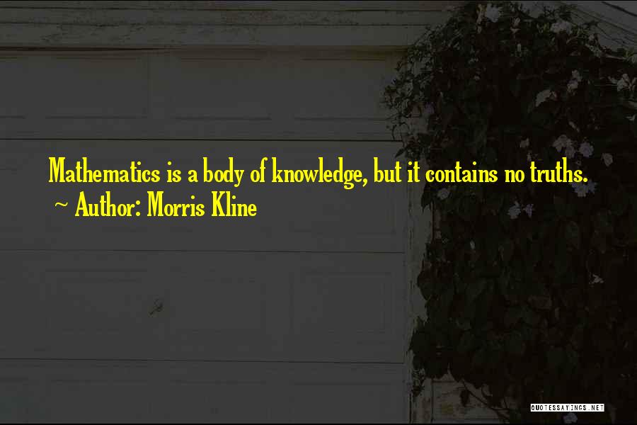 Funeral Service Talks Quotes By Morris Kline