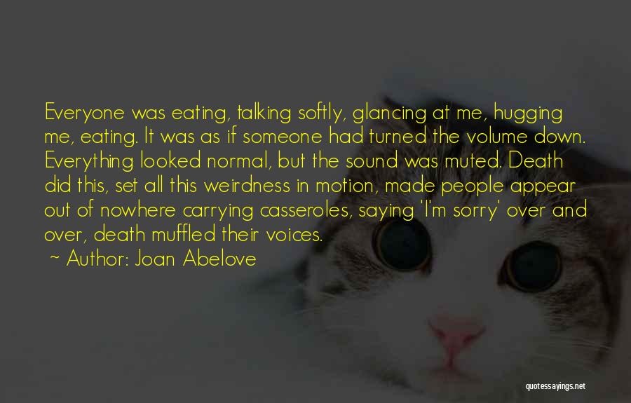 Funerals Quotes By Joan Abelove