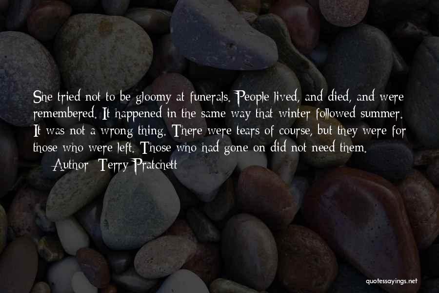 Funerals Quotes By Terry Pratchett