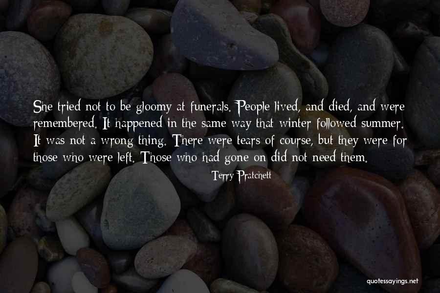 Funerals Quotes By Terry Pratchett