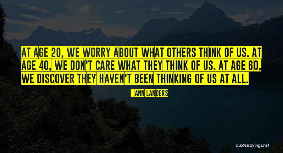 Funny Age Quotes By Ann Landers