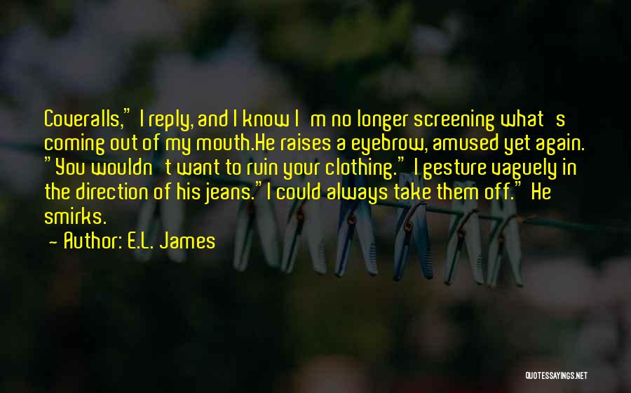 Funny Amused Quotes By E.L. James