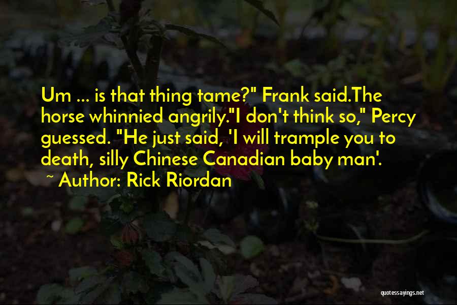 Funny Baby Quotes By Rick Riordan