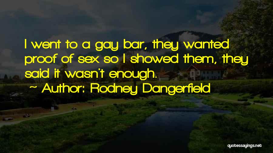 Funny Bar Quotes By Rodney Dangerfield