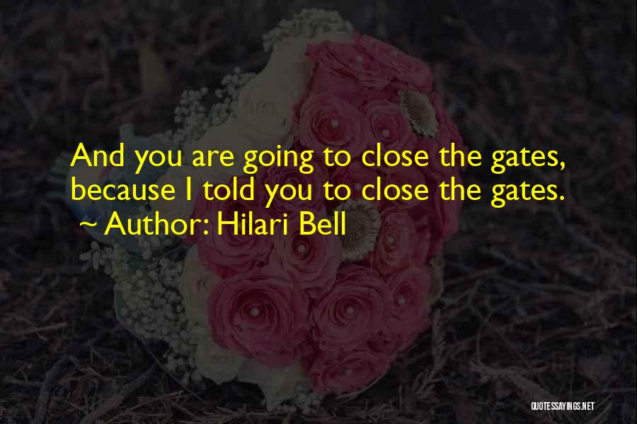 Funny Bell Quotes By Hilari Bell