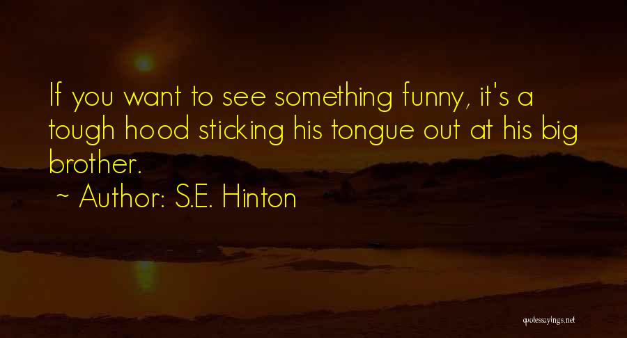 Funny Big Brother Quotes By S.E. Hinton