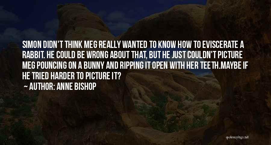 Funny Bunny Rabbit Quotes By Anne Bishop