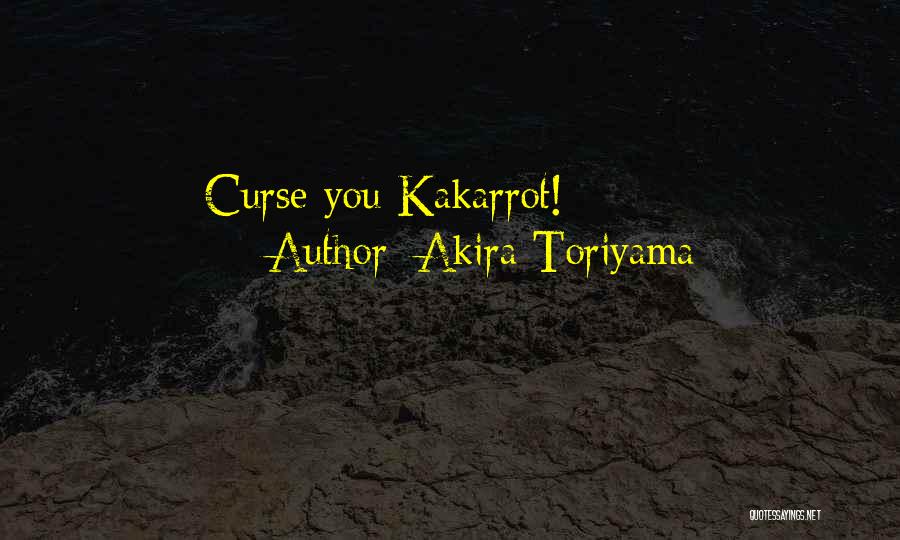 Funny Curse Quotes By Akira Toriyama