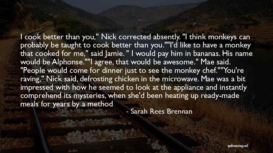 Funny Dinner Quotes By Sarah Rees Brennan