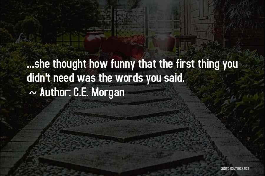 Funny E-commerce Quotes By C.E. Morgan