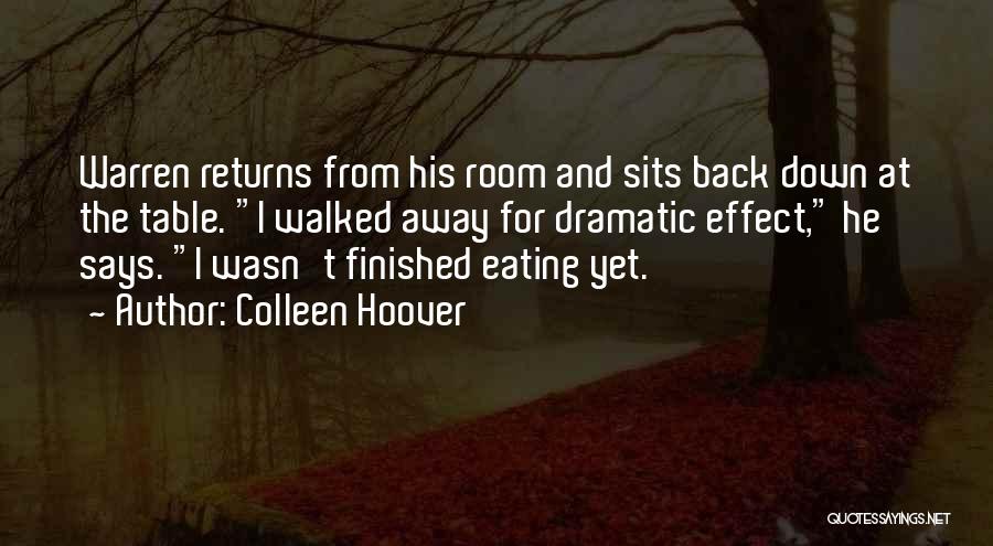 Funny Eating Quotes By Colleen Hoover