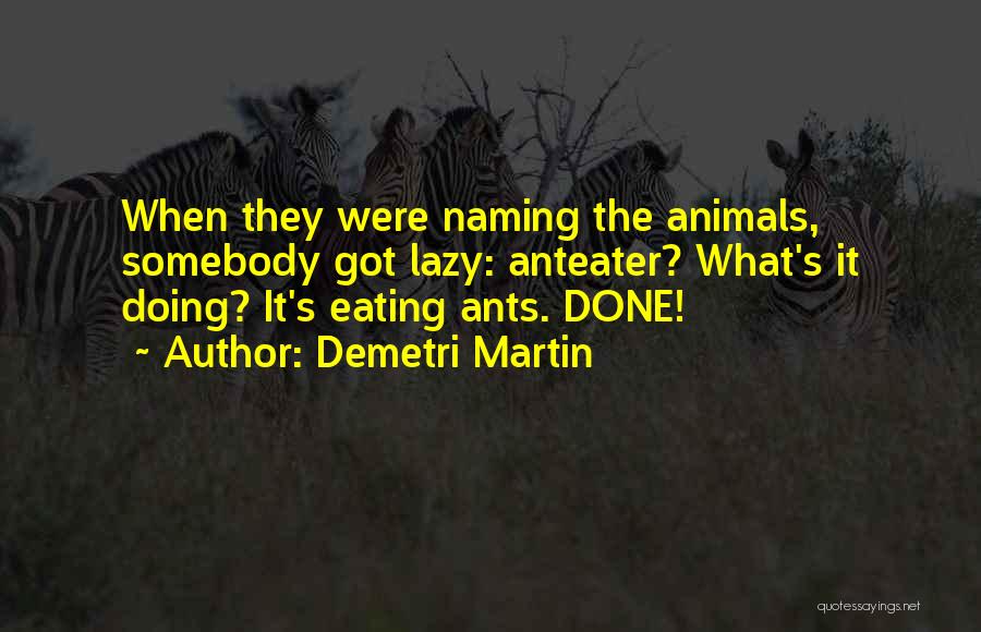 Funny Eating Quotes By Demetri Martin