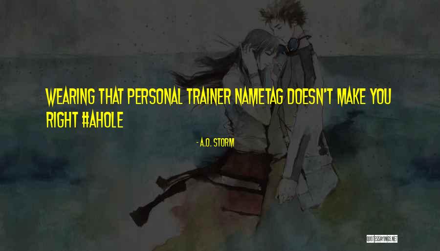 Funny Exercise Quotes By A.O. Storm