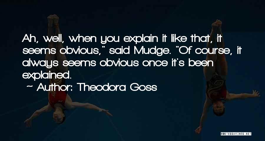 Funny Explanation Quotes By Theodora Goss