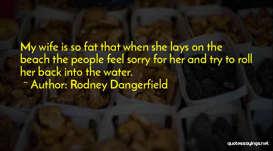 Funny Fat Quotes By Rodney Dangerfield