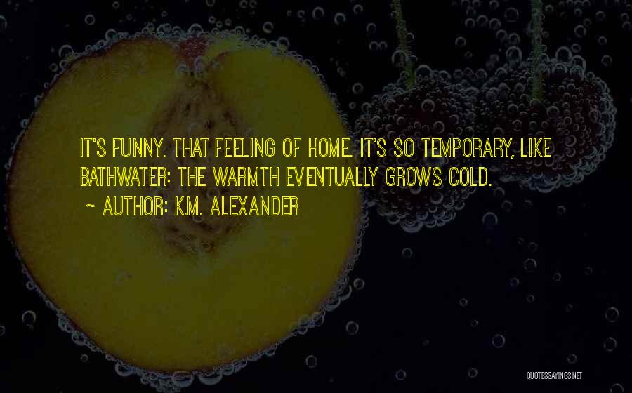 Funny Feeling Quotes By K.M. Alexander