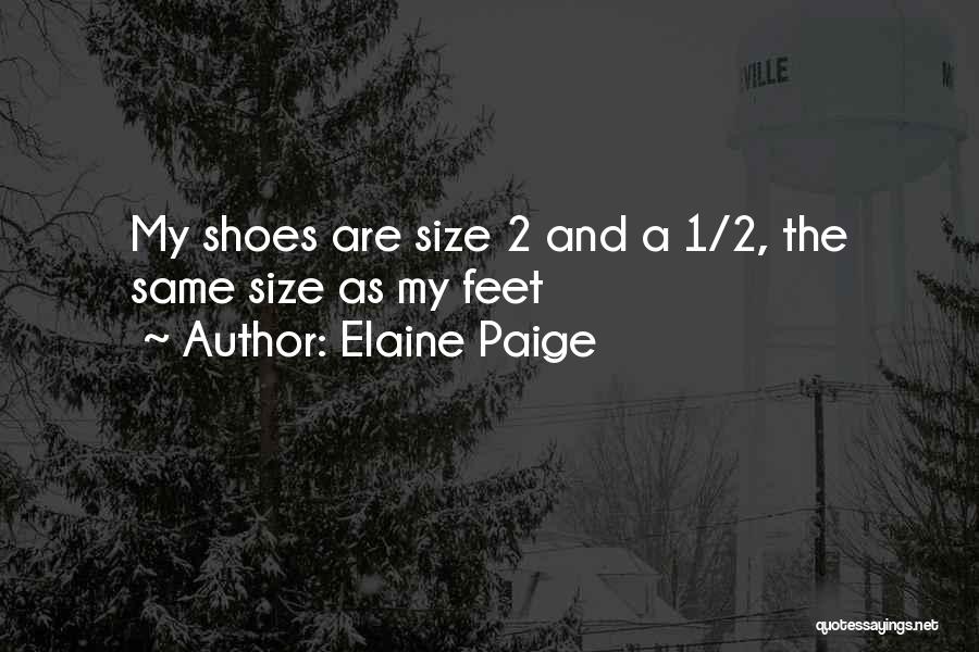 Funny Feet Quotes By Elaine Paige