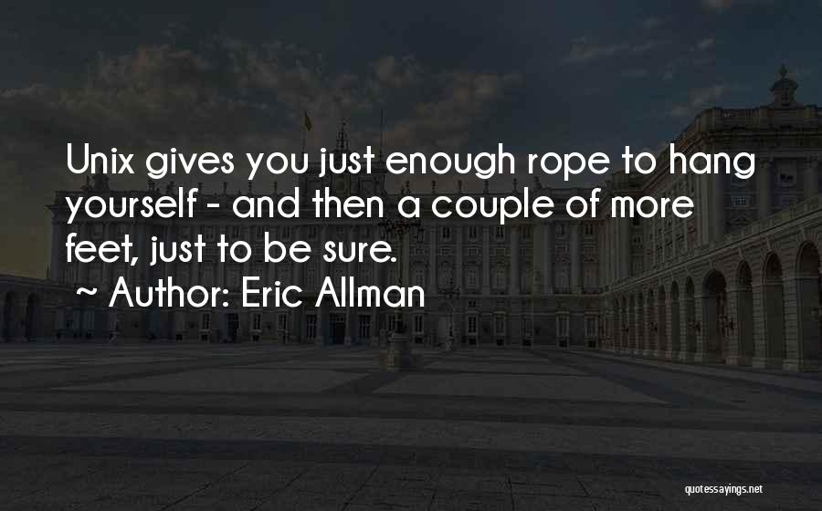 Funny Feet Quotes By Eric Allman