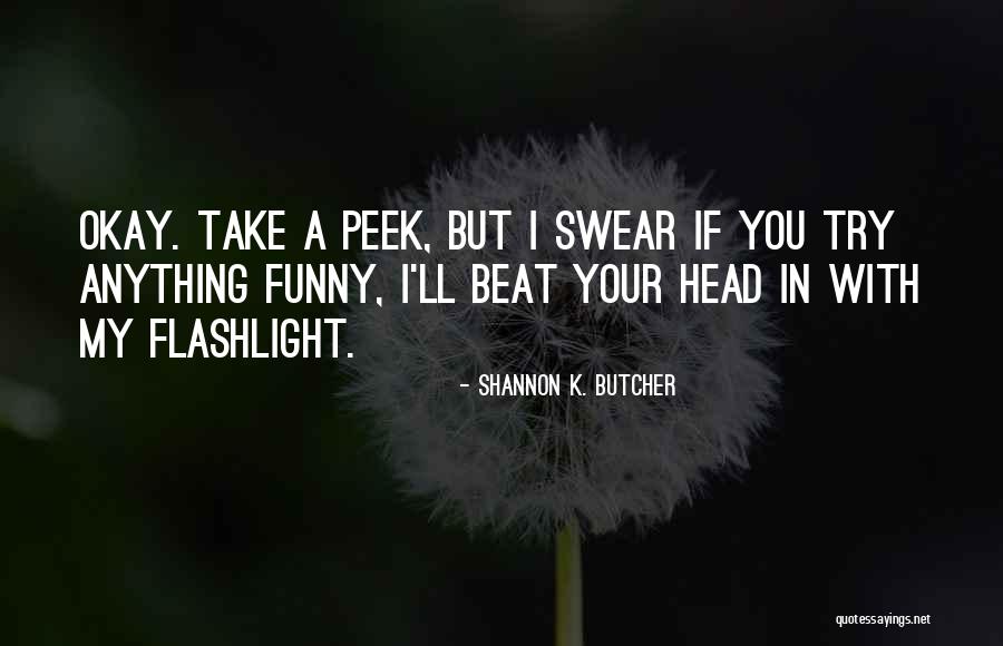 Funny Flashlight Quotes By Shannon K. Butcher