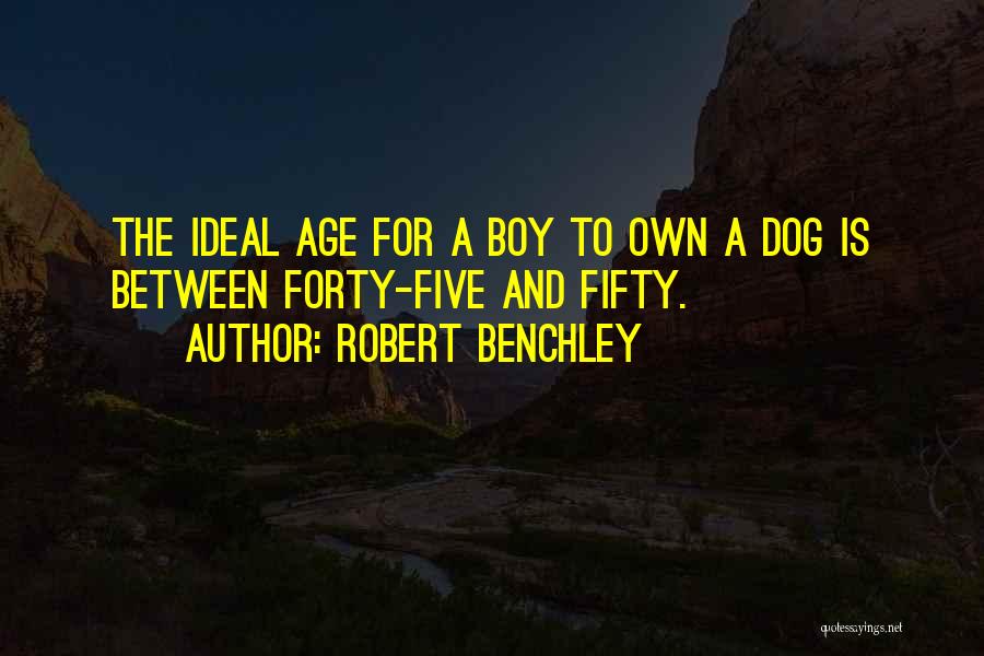 Funny Forty Quotes By Robert Benchley
