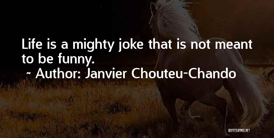 Funny Friendship And Life Quotes By Janvier Chouteu-Chando