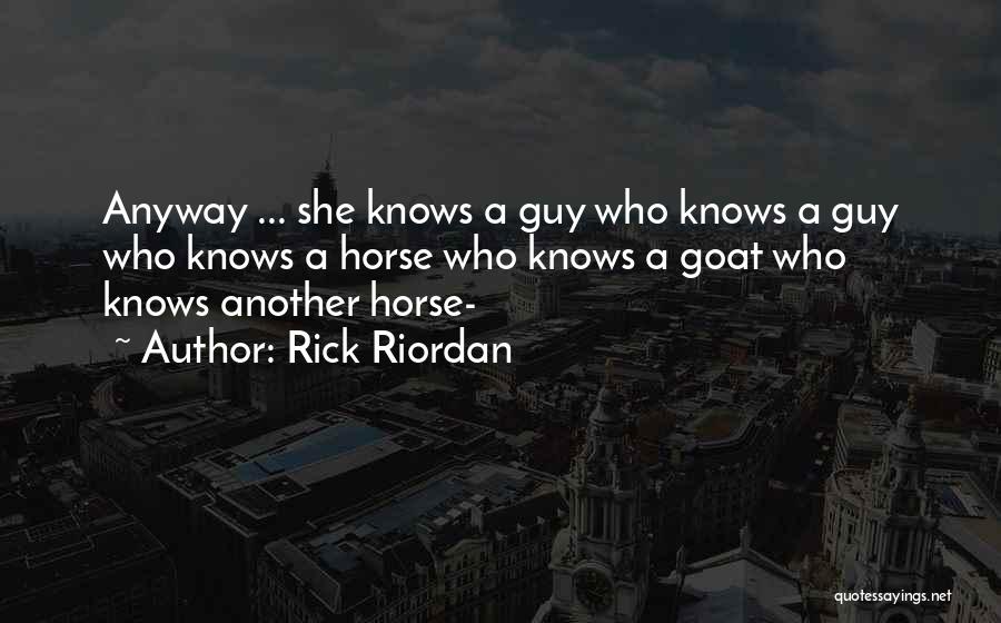 Funny Goat Quotes By Rick Riordan