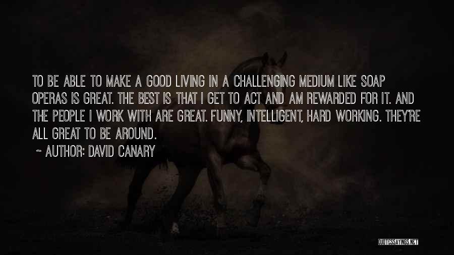 Funny Hard Working Quotes By David Canary