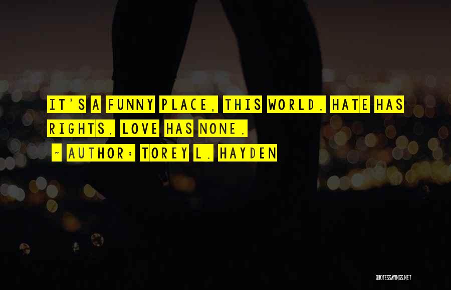 Funny Hate Quotes By Torey L. Hayden