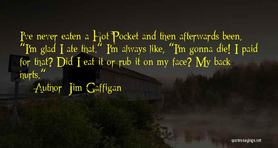 Funny I ' M Back Quotes By Jim Gaffigan