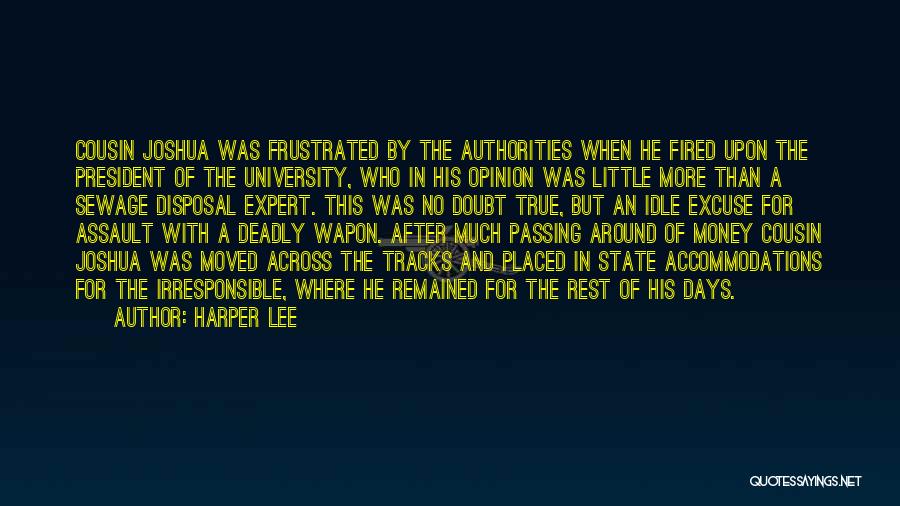 Funny Idle Quotes By Harper Lee