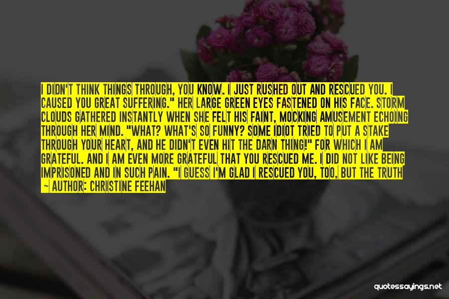Funny In Your Face Quotes By Christine Feehan