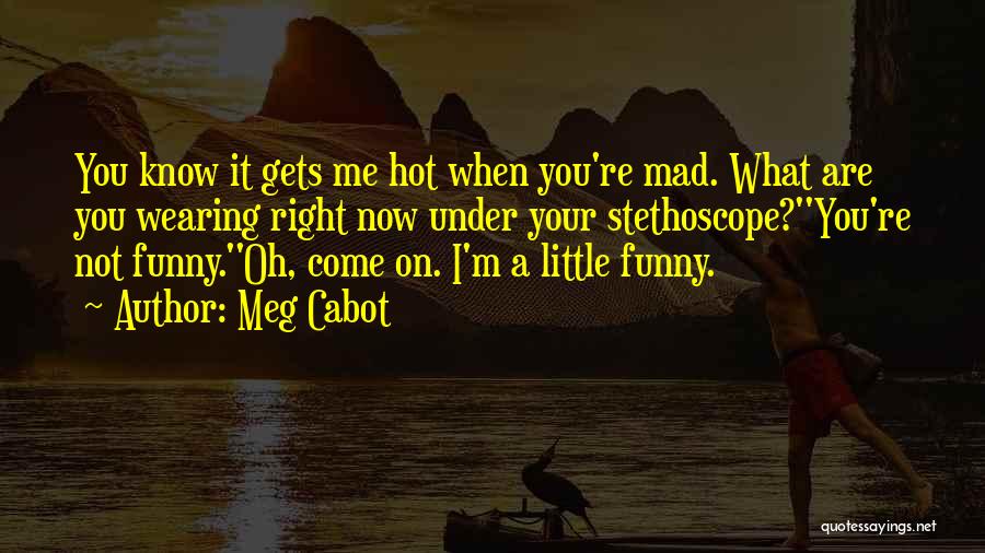 Funny It's Hot Quotes By Meg Cabot