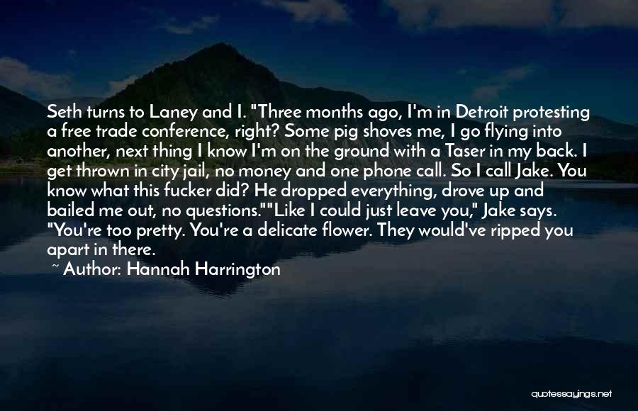 Funny Jail Quotes By Hannah Harrington