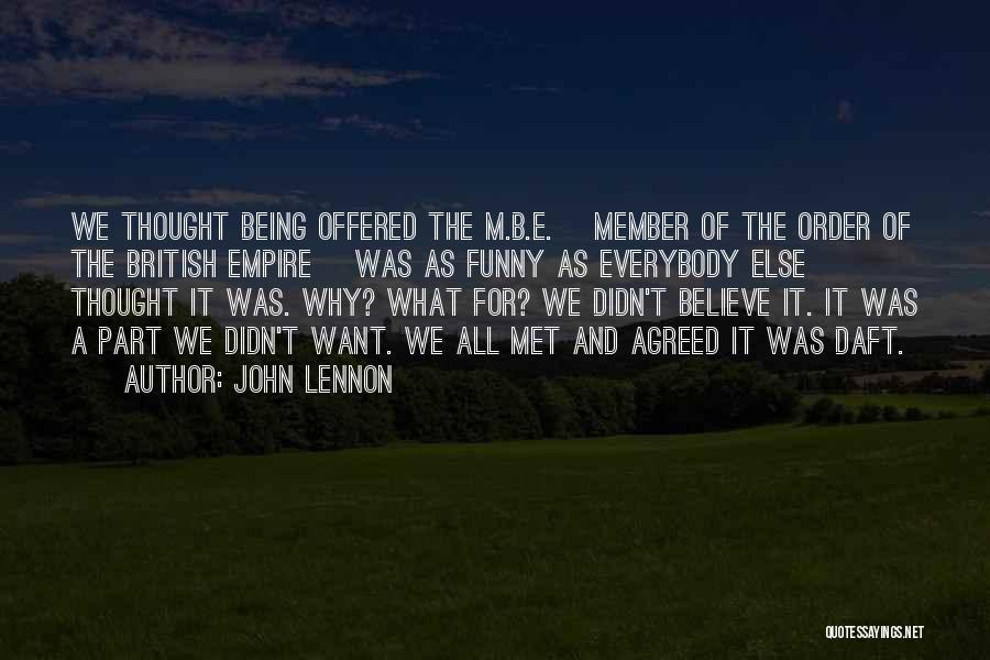 Funny John Lennon Quotes By John Lennon