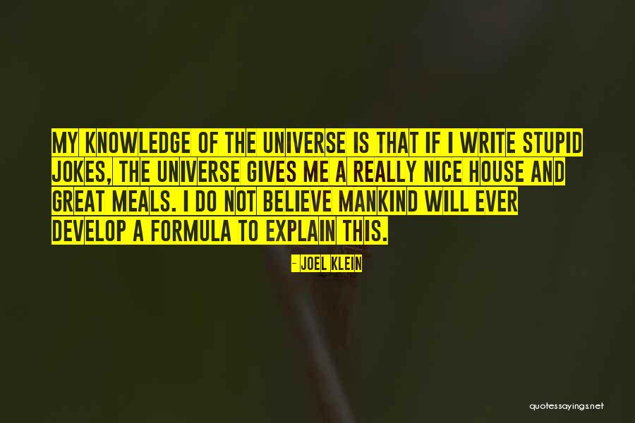Funny Jokes Quotes By Joel Klein Funny Jokes Quotes By Joel Klein