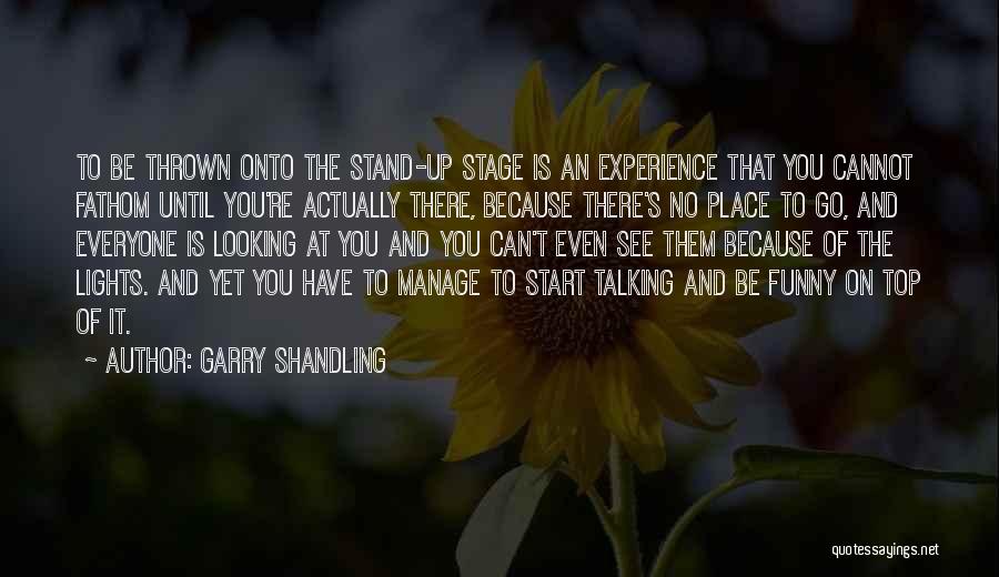 Funny Lights Out Quotes By Garry Shandling