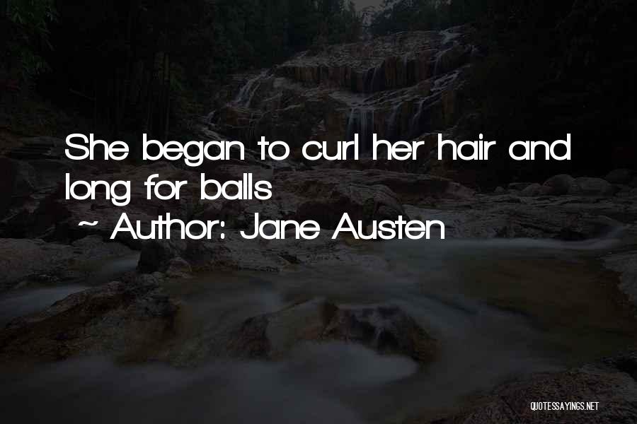 Funny Long Hair Quotes By Jane Austen