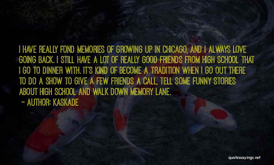 Funny Memories With Friends Quotes By Kaskade