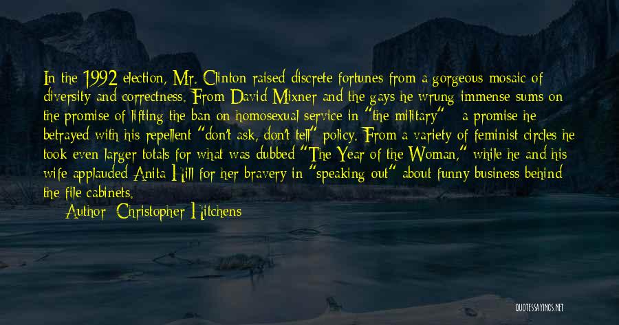 Funny Military Wife Quotes By Christopher Hitchens
