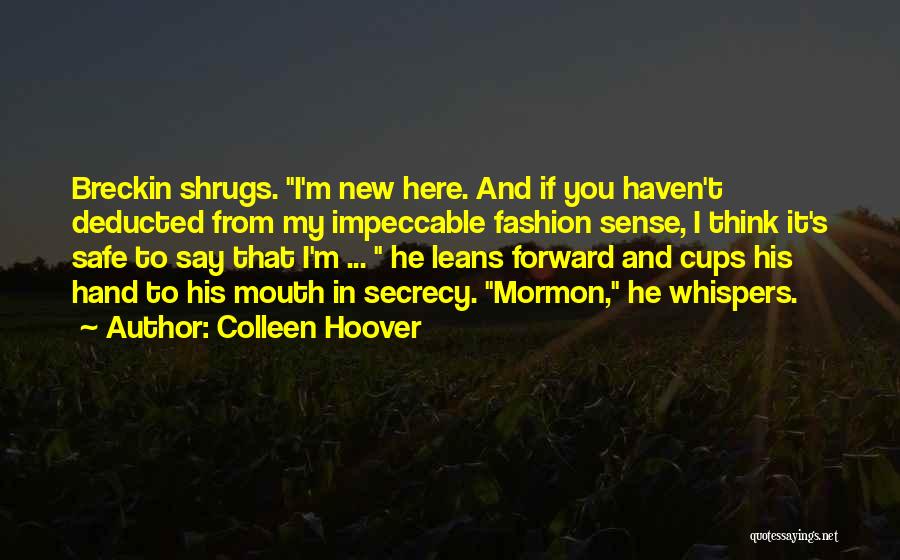 Funny Mormon Quotes By Colleen Hoover