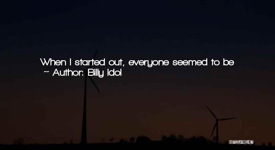 Funny Nasty Quotes By Billy Idol