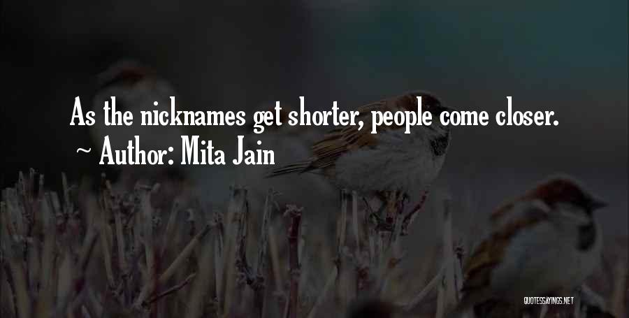 Funny Nicknames Quotes By Mita Jain