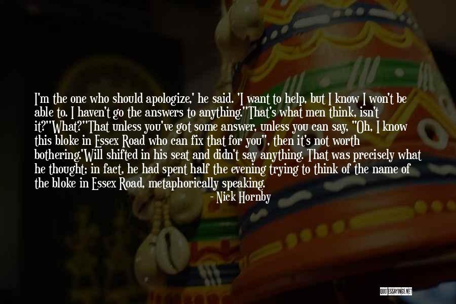Funny Off Road Quotes By Nick Hornby Funny Off Road Quotes By Nick Hornby